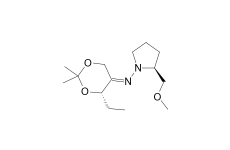 (E)-[(4S)-4-ethyl-2,2-dimethyl-1,3-dioxan-5-ylidene]-[(2S)-2-(methoxymethyl)pyrrolidino]amine