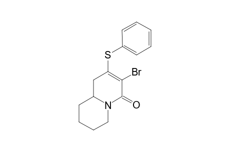 3-Bromo-2-(phenylthio)-1,6,7,8,9,9a-hexahydro-4-quinolizinone