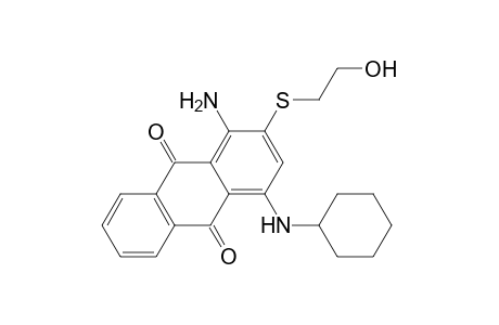 1-Amino-4-(cyclohexylamino)-2-(2-hydroxyethylsulfanyl)anthracene-9,10-dione