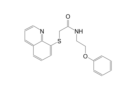 Acetamide, 2-(8-quinilinylthio)-N-(2-phenoxyethyl)-