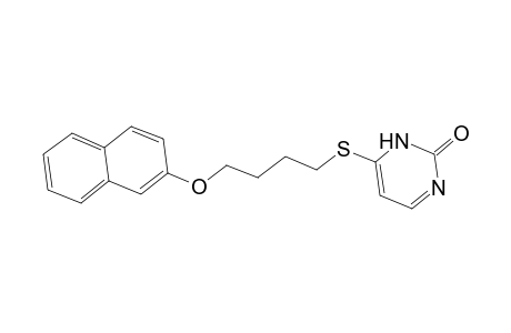 4-([4-(2-Naphthyloxy)butyl]sulfanyl)-2(1H)-pyrimidinone