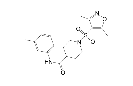 1-[(3,5-dimethyl-4-isoxazolyl)sulfonyl]-N-(3-methylphenyl)-4-piperidinecarboxamide