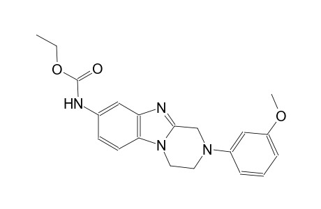 carbamic acid, [1,2,3,4-tetrahydro-2-(3-methoxyphenyl)pyrazino[1,2-a]benzimidazol-8-yl]-, ethyl ester