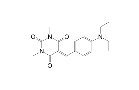 5-[(1-ethyl-2,3-dihydro-1H-indol-5-yl)methylene]-1,3-dimethyl-2,4,6(1H,3H,5H)-pyrimidinetrione