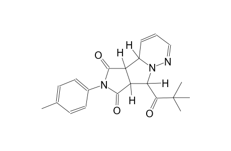 (4aS,4bR,7aS,8R)-8-(2,2-dimethylpropanoyl)-6-(4-methylphenyl)-7a,8-dihydro-4aH-pyrrolo[3',4':3,4]pyrrolo[1,2-b]pyridazine-5,7(4bH,6H)-dione