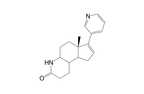 (+)-1,2,3,4a.alpha.,5,6,6a,9,9a,9b-Decahydro-6a.beta.-methyl-7-(3-pyridyl)-(4H)-cyclopenta[f]quinolin-3-one