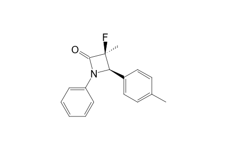 trans-3-Fluoro-3-methyl-4-(4-methylphenyl)-1-phenyl-2-azetinone