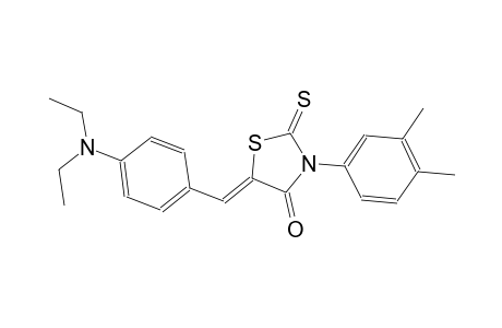 (5Z)-5-[4-(diethylamino)benzylidene]-3-(3,4-dimethylphenyl)-2-thioxo-1,3-thiazolidin-4-one