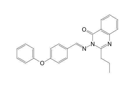 3-{[(E)-(4-Phenoxyphenyl)methylidene]amino}-2-propylquinazolin-4(3H)-one