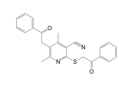 4,6-Dimethyl-5-phenacyl-2-(phenacylthio)-3-pyridinecarbonitrile