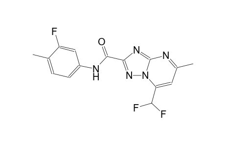 7-(difluoromethyl)-N-(3-fluoro-4-methylphenyl)-5-methyl[1,2,4]triazolo[1,5-a]pyrimidine-2-carboxamide