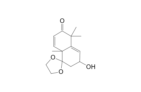 2,2,6-Trimethyl-7-(ethylenedioxy)-9-hydroxybicyclo[4.4.0]dec-1(10),4-dien-3-one