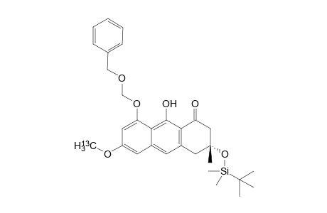 (3R)-3-[tert-butyl(dimethyl)silyl]oxy-6-methoxy-3-methyl-9-oxidanyl-8-(phenylmethoxymethoxy)-2,4-dihydroanthracen-1-one