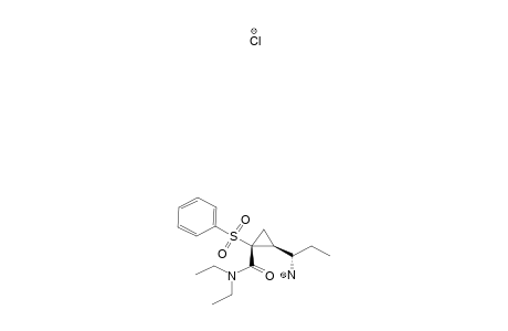 (1R,2S)-1-PHENYLSULFONYL-2-[(S)-1-AMINOPROPYL]-N,N-DIETHYLCYCLOPROPANECARBOXAMIDE-HYDROCHLORIDE