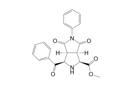 Methyl (1S*,3R*,3aS*,6aR*)-3-benzoyl-4,6-dioxo-5-phenyloctahydropyrrolo[3,4-c]pyrrole-1-carboxylate