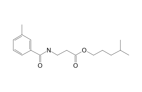 .beta.-Alanine, N-(3-methylbenzoyl)-, isohexyl ester