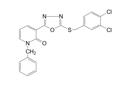 1-BENZYL-3-{5-[(3,4-DICHLOROBENZYL)THIO]-1,3,4-OXADIAZOL-2-YL}-2(1H)-PYRIDONE