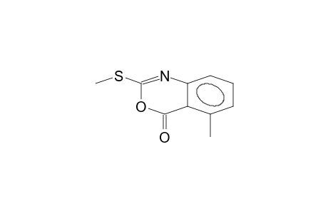 4H-3,1-BENZOXAZIN-4-ONE, 5-METHYL-2-(METHYLTHIO)-