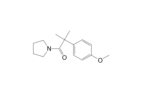 Pyrrolidine, 1-[2-(4-methoxyphenyl)-2-methyl-1-oxopropyl]-
