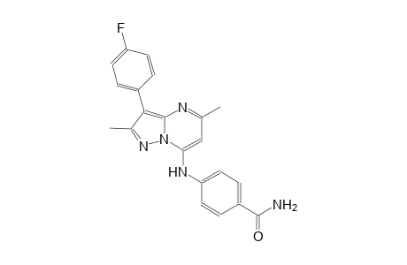 benzamide, 4-[[3-(4-fluorophenyl)-2,5-dimethylpyrazolo[1,5-a]pyrimidin-7-yl]amino]-