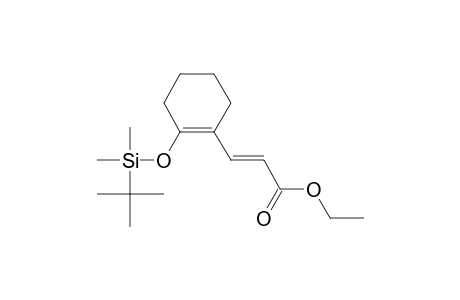 Ethyl ester of 3-[2-[[(1,1-dimethylethyl)dimethylsilyl]oxy]-1-cyclohexen-1-yl]-2-propenoic acid