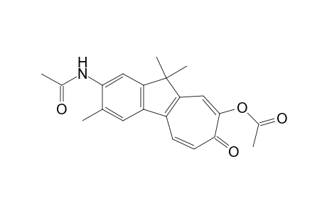 2-Acetamido-8-acetoxy-3,10,10-trimethylcyclohept[a]inden-7(10H)-one