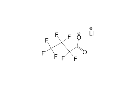 Butanoic acid, heptafluoro-, lithium salt