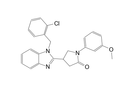 4-[1-(2-chlorobenzyl)-1H-benzimidazol-2-yl]-1-(3-methoxyphenyl)-2-pyrrolidinone