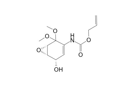 Allyl N-[(1S,2S,6S)-2-hydroxy-5,5-dimethoxy-7-oxabicyclo[4.1.0]hept-3-en-4-yl]carbamate