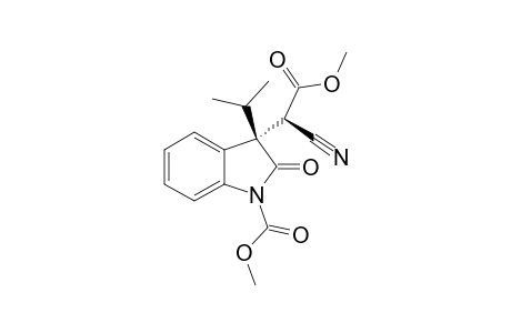 3-ISOPROPYL-2-OXINDOLE;METHYL-3-(1-CYANO-2-METHOXY-2-OXOETHYL)-2,3-DIHYDRO-3-ISOPROPYL-1H-2-OXINDOLE-1-CARBOXYLATE