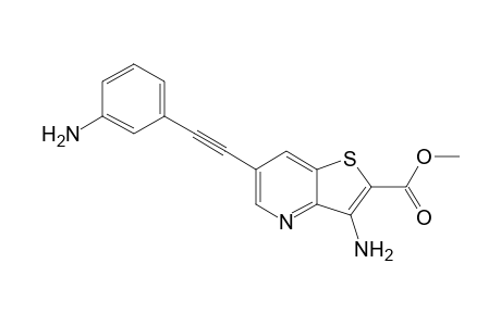 Methyl 3-amino-6-[2-(3-aminophenyl)ethynyl]thieno[3,2-b]pyridine-2-carboxylate