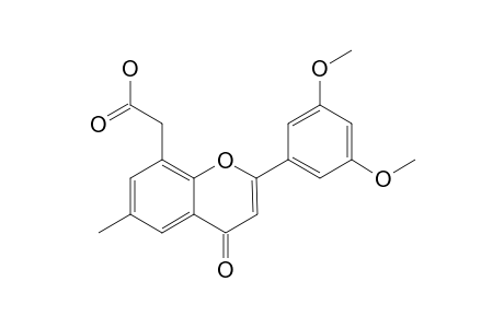 8-CARBOXYMETHYL-2-(3',5'-DIMETHOXYPHENYL)-6-METHYL-4H-1-BENZOPYRAN-4-ONE