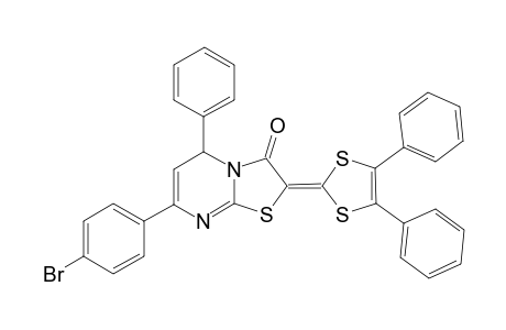 7-(4-Bromo-phenyl)-2-(4,5-diphenyl-[1,3]dithiol-2-ylidene)-5-phenyl-5H-thiazolo[3,2-a]pyrimidin-3-one