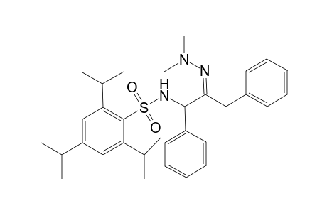 N-1-{2-[(E)-N,N-Dimethylhydrazino]-1,3-diphenylpropyl}-2,4,6-triisopropyl-1-benzenesulfonamide