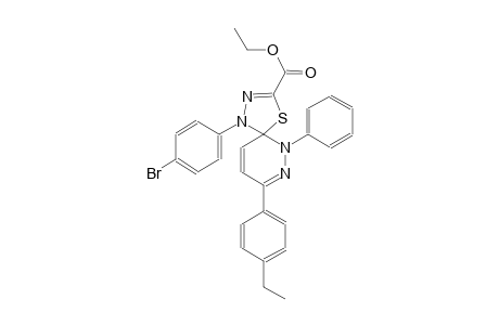 ethyl 1-(4-bromophenyl)-8-(4-ethylphenyl)-6-phenyl-4-thia-1,2,6,7-tetraazaspiro[4.5]deca-2,7,9-triene-3-carboxylate