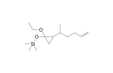 1-Ethoxy-2-(1'-methylpent-4'-enyl)-1-(trimethylsilyl)oxycyclopropane