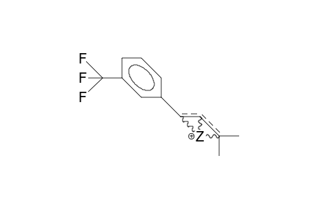 1-(3-Trifluoromethyl-phenyl)-3-methyl-but-2-enyl cation