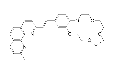 2-Methyl-9-[(E)-2-(2,3,5,6,8,9,11,12-octahydro-1,4,7,10,13-benzopentaoxacyclopentadecin-15-yl)-1-ethenyl][1,10]phenanthroline