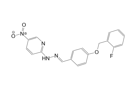 4-[(2-fluorobenzyl)oxy]benzaldehyde (5-nitro-2-pyridinyl)hydrazone