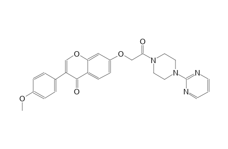 4H-1-benzopyran-4-one, 3-(4-methoxyphenyl)-7-[2-oxo-2-[4-(2-pyrimidinyl)-1-piperazinyl]ethoxy]-