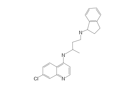 7-Chloro-4-[3-[1-indanylamino]-1-methylpropylamino]quinoline