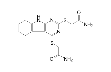 2-({2-[(2-amino-2-oxoethyl)sulfanyl]-6,7,8,9-tetrahydro-5H-pyrimido[4,5-b]indol-4-yl}sulfanyl)acetamide
