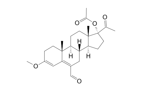 17-ALPHA-ACETOXY-6-FORMYL-3-METHOXY-PREGNA-3,5-DIENE-20-ONE