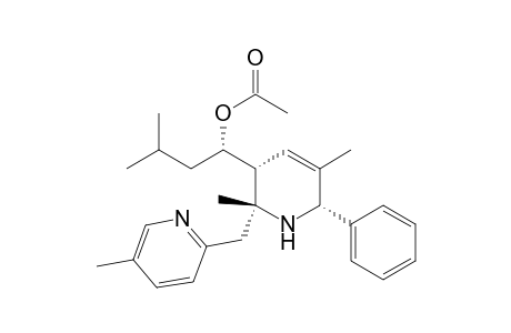 3-Pyridinemethanol, 1,2,3,6-tetrahydro-2,5-dimethyl-.alpha.-(2-methylpropyl)-2-[(5-methyl-2-pyridinyl)methyl]-6-phenyl-, acetate (ester), [2.alpha.,3.beta.(S*),6.alpha.]-