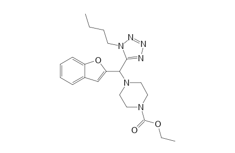 Ethyl 4-(benzofuran-2-yl(1-butyl-1H-tetrazol-5-yl)methyl)piperazine-1-carboxylate