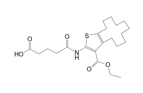 5-{[3-(ethoxycarbonyl)-4,5,6,7,8,9,10,11,12,13-decahydrocyclododeca[b]thien-2-yl]amino}-5-oxopentanoic acid