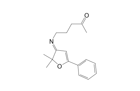 (E)-5-((2,2-Dimethyl-5-phenylfuran-3(2H)-ylidene)amino)pentan-2-one