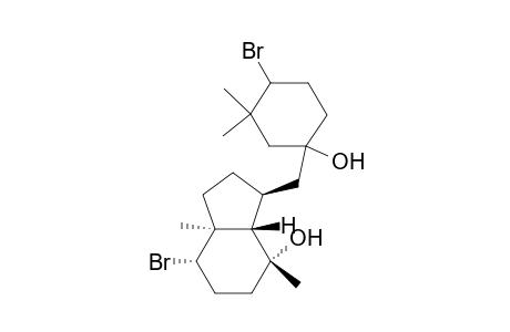 [3S-[3.alpha.(R*,4R*),3a.alpha.,4.beta.,7.beta.,7a.beta.]]-7-Bromo-3-[(4-bromo-1-hydroxy-3,3-dimethylcyclohexyl)methyl]octahydro-4,7a-dimethyl-1H-inden-4-ol