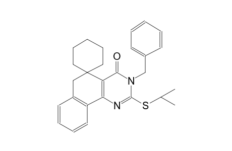 3-benzyl-2-(isopropylthio)-3H-spiro[benzo[h]quinazoline-5,1'-cyclohexan]-4(6H)-one