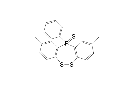 11-(Phenyl)-2,9-dimethyl-11H-11lambda(5)-dibenzo[c,f][1,2,5]dithiaphosphepine-11-thione